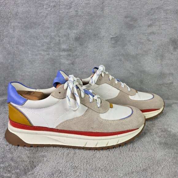 Womens Madewell Colorblock Kickoff Trainer Sneakers Shoes Suede Leather 9.5M - Picture 6 of 8